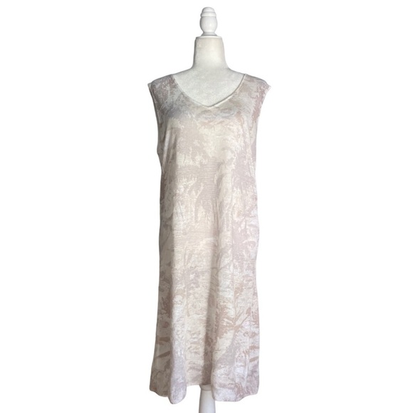 Kinross 100% Linen Tropical Print Dress in Pelican Multi NWT - Picture 13 of 14